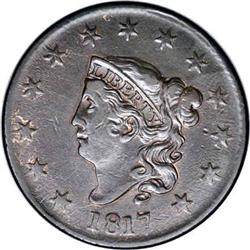 1817 1C 13 Stars. N-2, R.3--Improperly Cleaned--NCS. X 1817[1C] 13 Stars. N-2, R.3--Improperly Clean