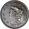 Image 1 : 1817 1C 13 Stars. N-3, R.2. MS61 Brown NGC. AU50 EAC. 1817[1C] 13 Stars. N-3, R.2. MS61 Brown NGC. A