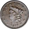 Image 1 : 1817 1C 13 Stars. N-5, R.3. AU58 NGC. XF45 EAC. A late 1817[1C] 13 Stars. N-5, R.3. AU58 NGC. XF45 E