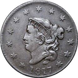 1817 1C 13 Stars. N-7, R.3. XF45 NGC. VF20 EAC. The se 1817[1C] 13 Stars. N-7, R.3. XF45 NGC. VF20 E