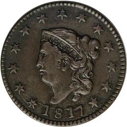 1817 1C 13 Stars--Environmental Damage--NCS. XF Detail 1817[1C] 13 Stars. N-12, R.3--Environmental D