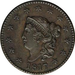 1817 1C 13 Stars. N-17, R.4--Corroded--NCS. AU Details 1817[1C] 13 Stars. N-17, R.4--Corroded--NCS. 