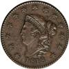 Image 1 : 1818 1C N-1, R.2. MS61 Brown NGC. AU50 EAC. An earlier 1818[1C] N-1, R.2. MS61 Brown NGC. AU50 EAC.