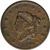 Image 1 : 1818 1C N-5, R.3. AU58 NGC. XF40 EAC. A late die state 1818[1C] N-5, R.3. AU58 NGC. XF40 EAC.