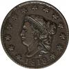 Image 1 : 1818 1C N-8, R.3. XF45 NGC. VF35 EAC. Obverse rim crum 1818[1C] N-8, R.3. XF45 NGC. VF35 EAC.