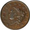 Image 1 : 1820 1C Large Date AU55 NGC. N-11, High R.2. A long pe 1820[1C] Large Date. N-11, High R.2. AU55 NGC