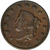 Image 1 : 1822 1C AU53 NGC. N-6, R.3. A strong inner circle bord 1822[1C] N-6, R.3. AU53 NGC. VF30 EAC.