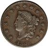 Image 1 : 1825 1C AU55 NGC. N-9, Early Die State, High R.2. A sm 1825[1C] N-9, High R.2. AU55 NGC. VF30 EAC.