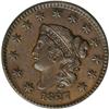 Image 1 : 1827 1C MS62 Brown NGC. N-3, Late Die State, R.2. A fa 1827[1C] N-3, R.2. MS62 Brown NGC. AU50 EAC.