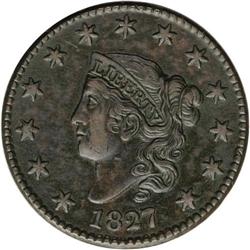 1827 1C --Environmental Damage--NCS. AU Details. N-7, 1827[1C] N-7, Low R.3--Environmental Damage--N
