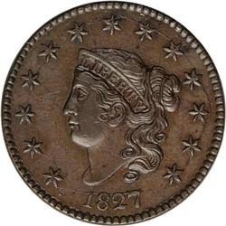 1827 1C --Improperly Cleaned--NCS. Unc Details. N-9, Us 1827[1C] N-9, R.3--Improperly Cleaned--NCS. 