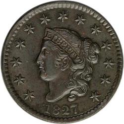 1827 1C --Improperly Cleaned--NCS. AU Details. N-11, R. 1827[1C] N-11, R.1--Improperly Cleaned--NCS.