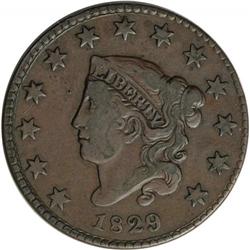 1829 1C Medium Letters. N-9, R.4. XF40 NGC. Fine 15 EA 1829[1C] Medium Letters. N-9, R.4. XF40 NGC. 