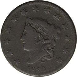 1830 1C Large Letters--Corroded--NCS. Fine Details. N- 1830[1C] Large Letters. N-11, R.5--Corroded--