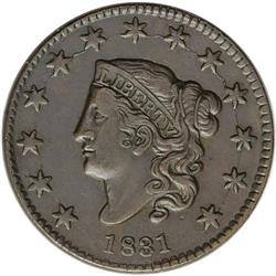 1831 1C Medium Letters--Improperly Cleaned--NCS. AU De 1831[1C] Medium Letters. N-11, R.2--Improperl