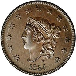 1834 1C N-5, R.5. Large 8, Large Stars, Medium Letters 1834[1C] Large 8, Large Stars, Medium Letters