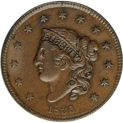 1835 1C Small 8 and Stars AU50 NGC. N-6, R.1. Late Die 1835[1C] Small 8 and Stars. N-6, R.1. MS62 Br