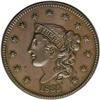 Image 1 : 1835 1C Head of 1836--Improperly Cleaned--NCS. AU Deta 1835[1C] Head of 1836. N-8, R.1--Improperly C