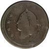 Image 1 : 1835 1C Large 8 and Stars--Questionable Authenticity-- 1835[1C] Large 8 and Stars. N-9, R.4. Good 4 