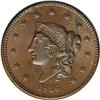 Image 1 : 1836 1C MS64 Brown NGC. N-3, R.1. Intermediate Die Sta 1836[1C] N-3, R.1. MS64 Brown NGC. AU55 EAC.