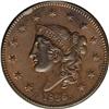 Image 1 : 1836 1C MS63 Brown NGC. N-3, R.1. Die State C, with an 1836[1C] N-3, R.1. MS63 Brown NGC. MS60 EAC.