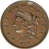 Image 1 : 1836 1C N-6, R.2. AU58 NGC. Wavy-Top Head 1836[1C] N-6, R.2. AU58 NGC. XF40 EAC.`