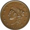 Image 1 : 1837 1C Plain Cords, Medium Letters AU55 NGC. 1837[1C] Plain Cords, Medium Letters. N-8, 7, R.1. MS6