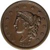 Image 1 : 1837 1C Head of 1838. N-9, R-1--Improperly Cleaned--NC 1837[1C] Head of 1838. N-9, R-1--Improperly C