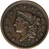 Image 1 : 1837 1C Head of 1838. N-9, R.1--Improperly Cleaned--NC 1837[1C] Head of 1838. N-9, R.1--Improperly C