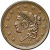 Image 1 : 1838 1C N-3, R.1. MS62 Brown NGC. AU50 EAC. A tiny ver 1838[1C] N-3, R.1. MS62 Brown NGC. AU50 EAC.