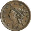 Image 1 : 1838 1C N-10, High R.2. MS62 Brown NGC. AU55 EAC. An i 1838[1C] N-10, High R.2. MS62 Brown NGC. AU55