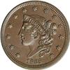 Image 1 : 1838 1C N-14, R.4. MS64 Brown NGC. AU55 EAC. Perfect o 1838[1C] N-14, R.4. MS64 Brown NGC. AU55 EAC.