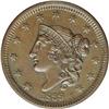 Image 1 : 1839 1C Head of 1838. N-3, R.1. MS63 Brown NGC. MS60 E 1839[1C] Head of 1838. N-3, R.1. MS63 Brown N