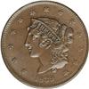 Image 1 : 1839 1C Booby Head. N-14, R.3. MS65 Brown NGC. MS60 EA 1839[1C] Booby Head. N-14, R.3. MS65 Brown NG