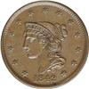 Image 1 : 1842 1C Large Date MS64 Brown NGC. N-3, R.1. GDS b. An 1842[1C] Large Date. N-3, R.3. MS64 Brown NGC
