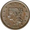 Image 1 : 1843 1C Petite Head, Small Letters MS62 Brown NGC. N-2 1843[1C] Petite Head, Small Letters. N-2, R.1