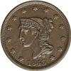 Image 1 : 1843 1C Petite Head, Small Letters AU58 NGC. N-8, High 1843[1C] Petite Head, Small Letters. N-8, Hig