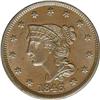 Image 1 : 1843 1C Petite Head, Small Letters MS64 Brown NGC. N-9 1843[1C] Petite Head, Small Letters. N-9, R.2