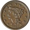 Image 1 : 1844 1C MS62 Brown NGC. N-1, R.1. A pleasing chocolate 1844[1C] N-1, R.1. MS62 Brown NGC. XF40 EAC.