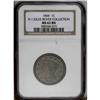 Image 1 : 1844 1C N-1, R.1. MS62 Brown NGC. 1844[1C] N-1, R.1. MS62 Brown NGC. XF40 EAC.
