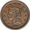 Image 1 : 1845 1C N-1, R.4--Improperly Cleaned--NCS. Unc Details 1845[1C] N-1, R.4--Improperly Cleaned--NCS. U