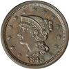Image 1 : 1845 1C N-3, R.4. MS63 Brown NGC. MS60 EAC. Grellman s 1845[1C] N-3, R.4. MS63 Brown NGC. MS60 EAC.