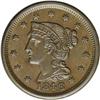 Image 1 : 1846 1C Small Date. N-2, R.2. MS62 Brown NGC. XF45 EAC 1846[1C] Small Date. N-2, R.2. MS62 Brown NGC