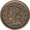 Image 1 : 1846 1C Small Date. N-4, R.1. MS62 Brown NGC. XF40 EAC 1846[1C] Small Date. N-4, R.1. MS62 Brown NGC
