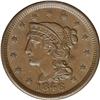Image 1 : 1846 1C Small Date. N-6, R.1. MS63 Brown NGC. AU50 EAC 1846[1C] Small Date. N-6, R.1. MS63 Brown NGC