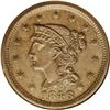 Image 1 : 1846 1C Small Date. N-8, R.1. MS64 Brown NGC. AU58 EAC 1846[1C] Small Date. N-8, R.1. MS64 Brown NGC