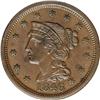 Image 1 : 1846 1C Medium Date. N-11, R.1. MS61 Brown NGC. XF45 E 1846[1C] Medium Date. N-11, R.1. MS61 Brown N