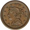 Image 1 : 1846 1C Small Date MS62 Brown NGC. N-20, R.3. Brown wi 1846[1C] Small Date. N-20, R.3. MS62 Brown NG