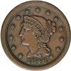 Image 1 : 1846 1C Small Date AU50 NGC. N-21, R.6. Brown with smo 1846[1C] Small Date. N-21, R.6. AU50 NGC. VF2