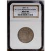 Image 3 : 1847 1C MS62 Brown NGC. N-3, R.3. A large rim cud is p 1847[1C] N-3, R.3. MS62 Brown NGC. AU50 EAC.